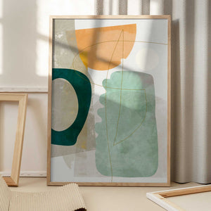 Tablou înramat „Nature Friendly Terracotta 2 Aquarell Kopie” de Ana Rut Bre