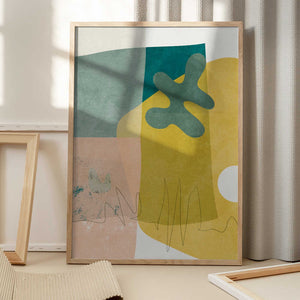 Tablou înramat „Nature Friendly Terracotta 3 Aquarell Kopie” de Ana Rut Bre