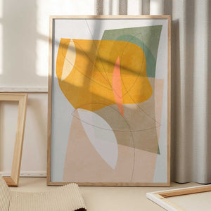 Tablou înramat „Nature Friendly Terracotta 5 Aquarell Kopie” de Ana Rut Bre