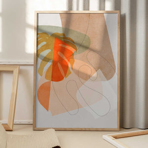 Tablou înramat „Nature Friendly Terracotta 6 Aquarell Kopie” de Ana Rut Bre