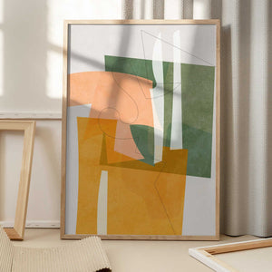 Tablou înramat „Nature Friendly Terracotta 8 Aquarell Kopie” de Ana Rut Bre