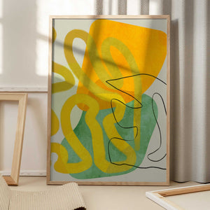 Tablou înramat „Painted Lines 8 Kopie” de Ana Rut Bre