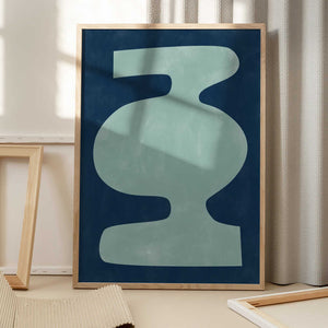 Tablou înramat „Abstract Vessel Silhouette” de Elena Ristova