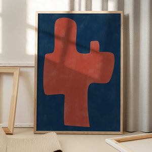 Tablou înramat „Carmine Silhouette” de Elena Ristova