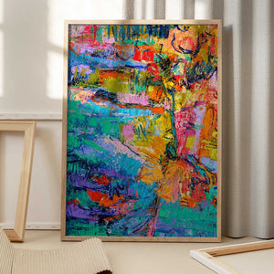 Tablou înramat „Abstract Color Palette” de Dorothy Fagan