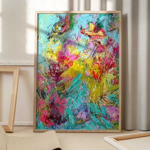 Tablou înramat „Expressionist Colorful Abstract” de Dorothy Fagan