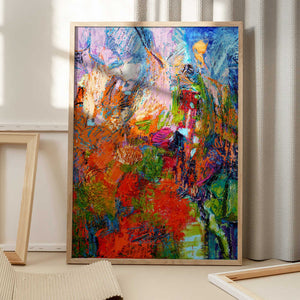 Tablou înramat „Ethereal Blossom Glow” de Dorothy Fagan