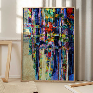 Tablou înramat „Colorful Cascade” de Dorothy Fagan
