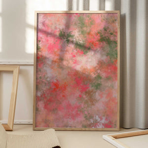 Tablou înramat „Pastel Flowery Artwork” de Bilge Paksoylu