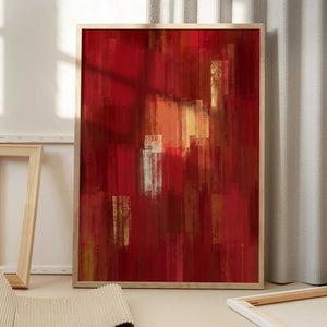 Tablou înramat „Abstract Modern Brush Strokes” de Bilge Paksoylu