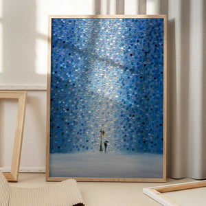 Tablou înramat „Rainy Streetlight Sonata” de Ekaterina Ermilkina