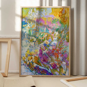Tablou înramat „Vibrant Garden Dream” de Dorothy Fagan