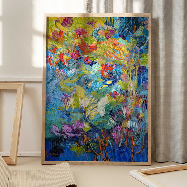 Tablou înramat „Radiant Pond Sonata” de Dorothy Fagan