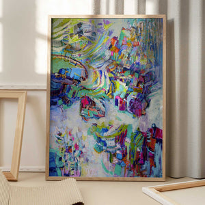 Tablou înramat „Vibrant Tapestry” de Dorothy Fagan