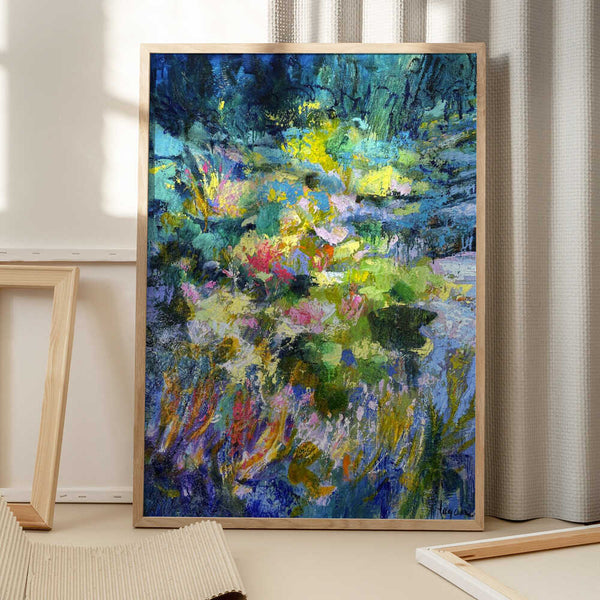 Tablou înramat „Vibrant Garden Glow” de Dorothy Fagan