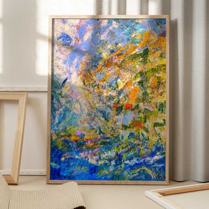 Tablou înramat „A Symphony of Green Hues” de Dorothy Fagan