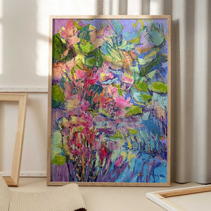 Tablou înramat „Vibrant Floral Dreams” de Dorothy Fagan