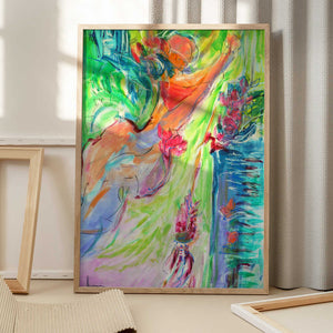 Tablou înramat „Colorful Whirlwind” de Dorothy Fagan