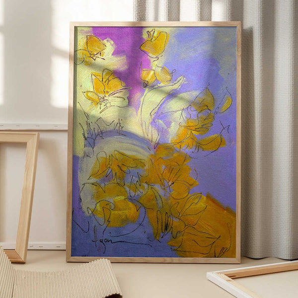 Tablou înramat „Golden Blossom Glow” de Dorothy Fagan