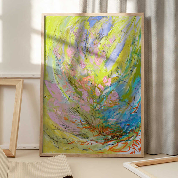 Tablou înramat „Whirl of Petals” de Dorothy Fagan