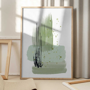 Tablou înramat „Planet Green-1” de Sally Ann Moss