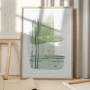 Tablou înramat „Planet Green-3” de Sally Ann Moss