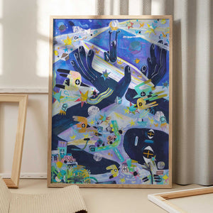 Tablou înramat „Tide in the Evening” de Changyu Zou