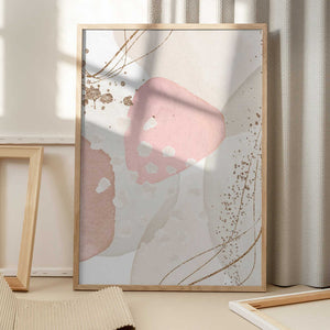Tablou înramat „Silky Pink-3” de Sally Ann Moss