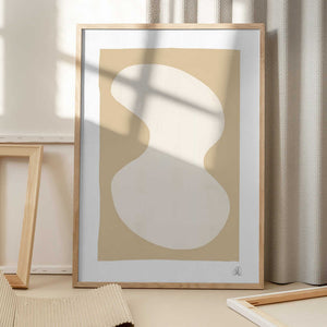Tablou înramat „Yellow Blob Poster” de Lisa Ketty