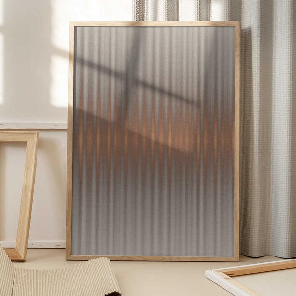 Tablou înramat „Euphoria - Gray and Orange” de Alma