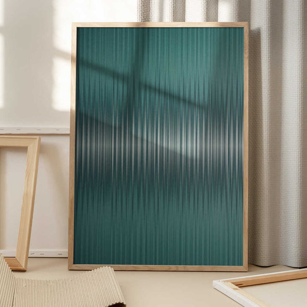 Tablou înramat „Euphoria - Green and White” de Alma