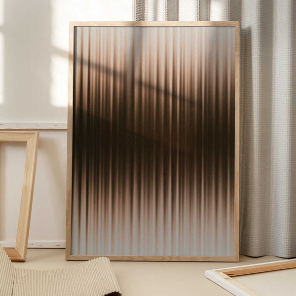 Tablou înramat „Euphoria - White and Brown” de Alma