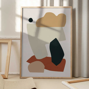 Tablou înramat „Collage Earth I” de Orara Studio