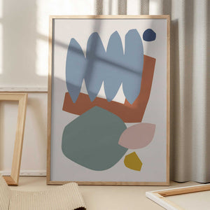Tablou înramat „Collage Pastel II” de Orara Studio