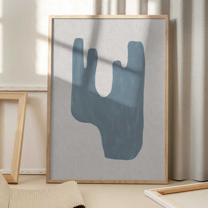 Tablou înramat „Mid Century Blue IV” de Orara Studio