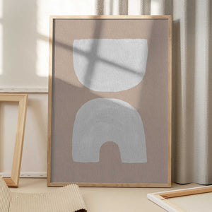 Tablou înramat „Mid Century Brown I” de Orara Studio