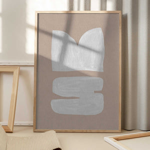 Tablou înramat „Mid Century Brown II” de Orara Studio