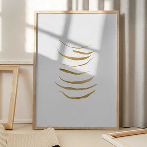 Tablou înramat „Minimalist Gold Painting” de Orara Studio
