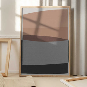 Tablou înramat „Modern Pink and Grey” de Orara Studio