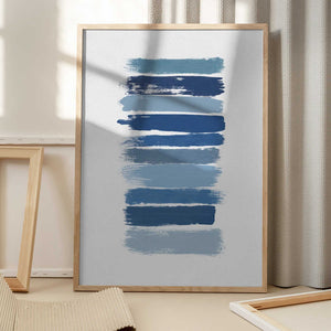 Tablou înramat „Ombre Blue” de Orara Studio