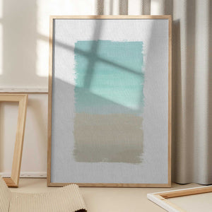 Tablou înramat „Turquoise Abstract” de Orara Studio