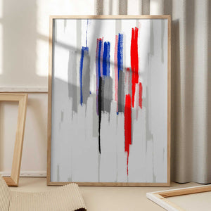 Tablou înramat „BILLS RED WHITE AND BLUE” de Fun Qui