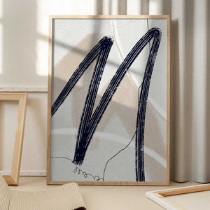 Tablou înramat „Abstract Lines No. 2” de Anne-Marie Volfova