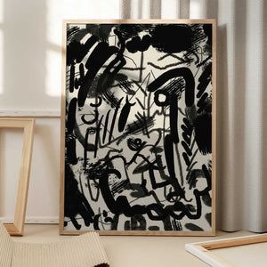Tablou înramat „Abstraction With Inks” de Little Dean