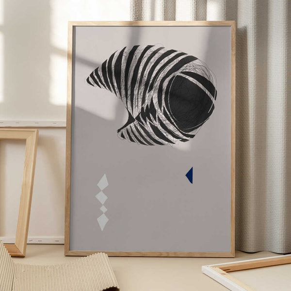 Tablou înramat „Abstract Stripes” de Little Dean