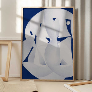 Tablou înramat „Paper Sculpture Abstract” de Little Dean