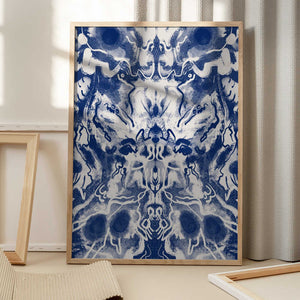 Tablou înramat „Symmetrical Ink Patterns” de Little Dean