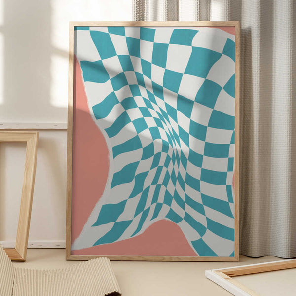 Tablou înramat „Line Drying Fabric In the Wind” de Little Dean