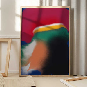 Tablou înramat „Slow Spread Colors” de Little Dean