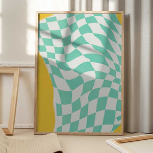 Tablou înramat „Summer Line Drying Fabric” de Little Dean